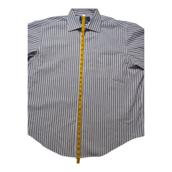 American Living Dress Shirt Size 16 1/2 / 36/37 Color Blue Black White - Picture 2 of 11